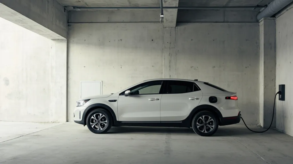 Symbolbild: Detailaufnahme zum Thema „Kia EV4 mit Allrad“